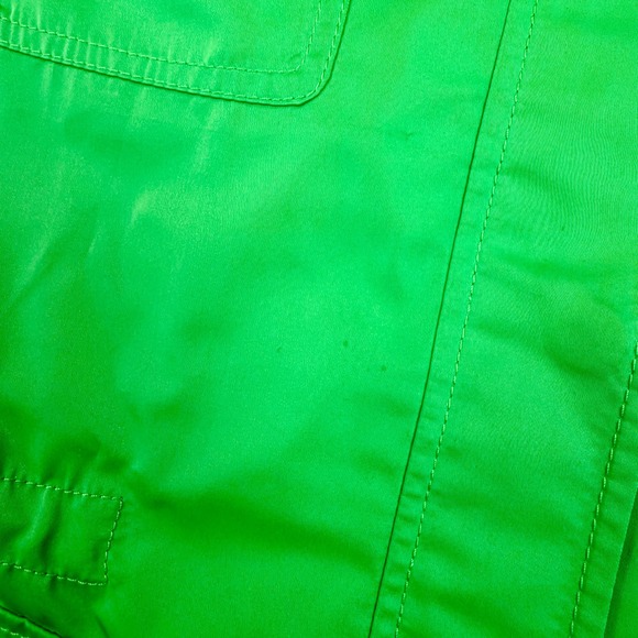 Talbots Bright Green Hooded Utility Jacket Women's Size 16 - Picture 2 of 9